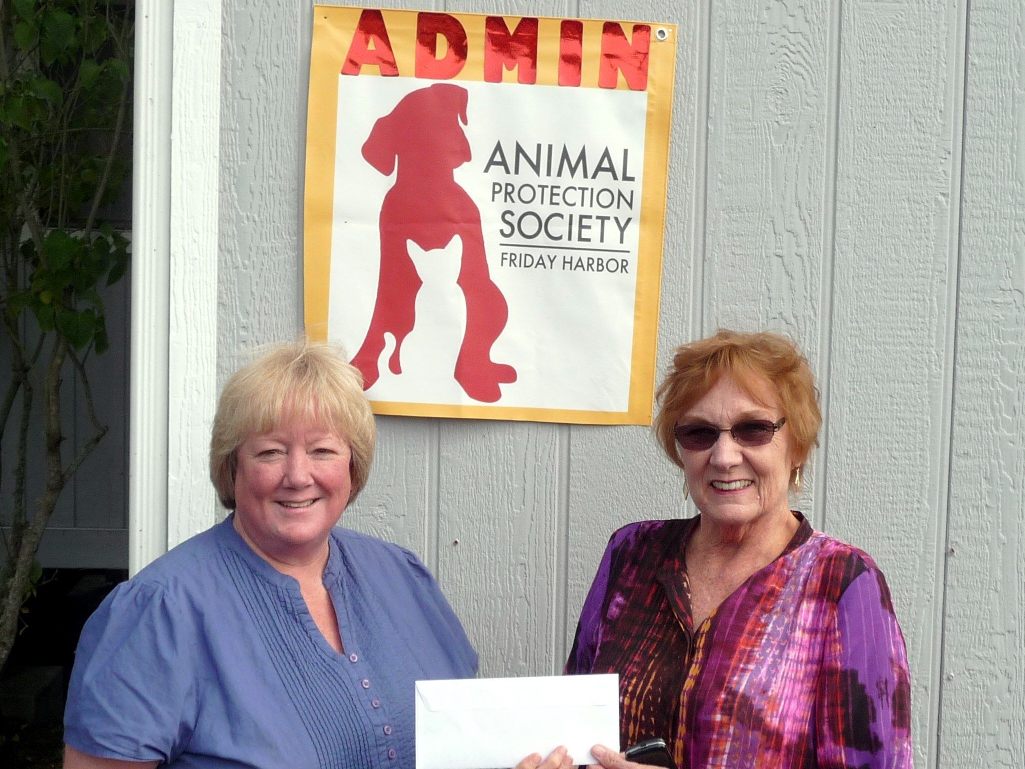 Friday Harbor Grange gives more than $700 to the Animal Protection Society