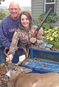 With father’s shotgun in hand