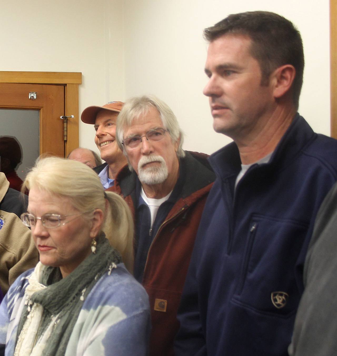 Former Marina Facilities Manager Joe Wheeler speaks at the port commission&rsquo;s special meeting on Nov. 21.