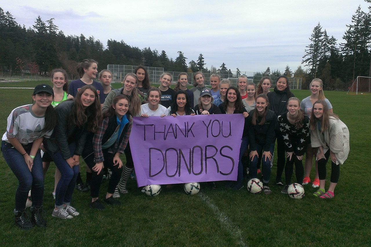 Friday Harbor High School girls soccer says thanks