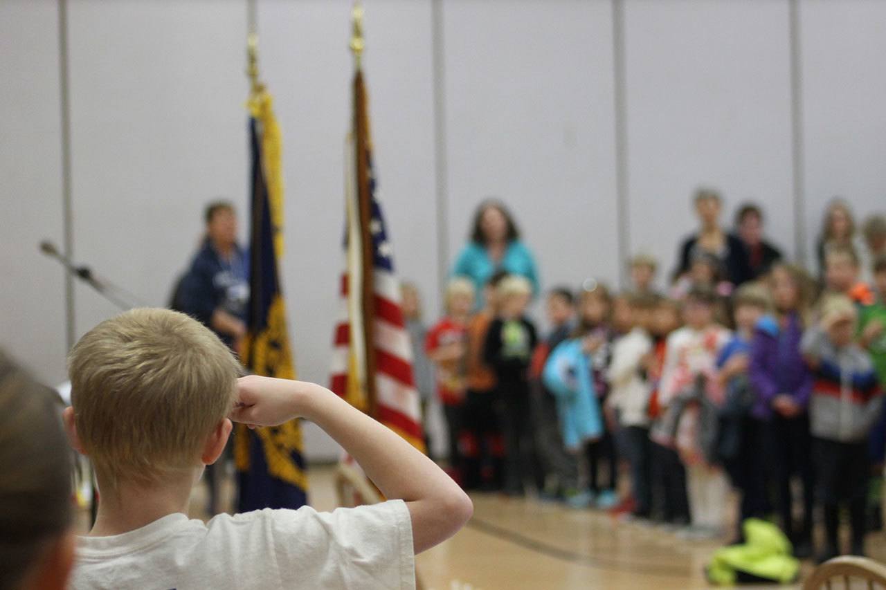 Freedom rings at Veterans Day musical assembly