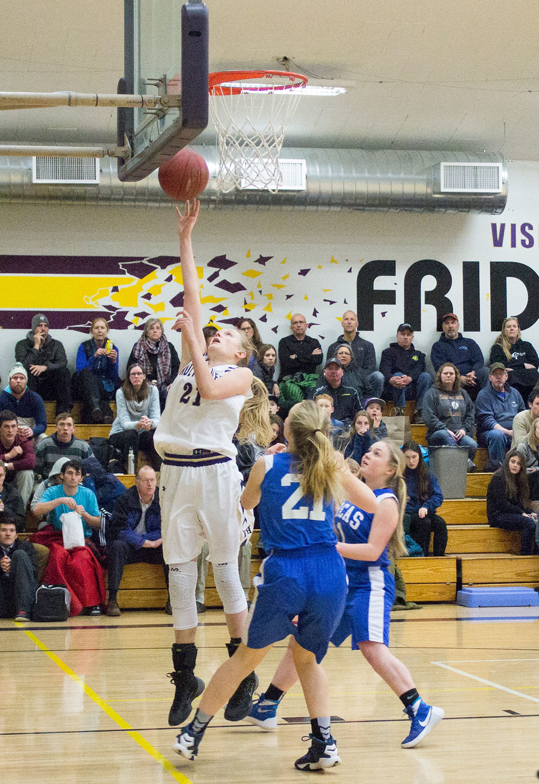 Wolverine girls play hard in loss to rival
