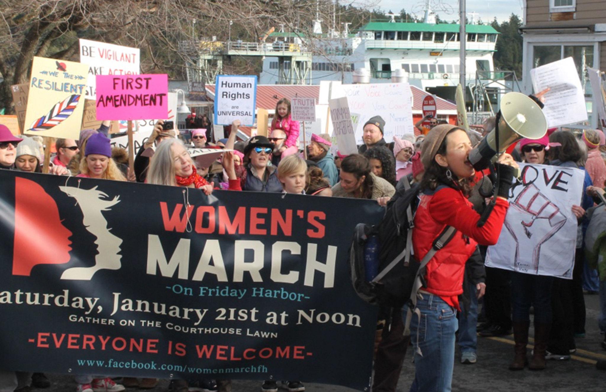 Women’s March on Friday Harbor mirrors national rallies