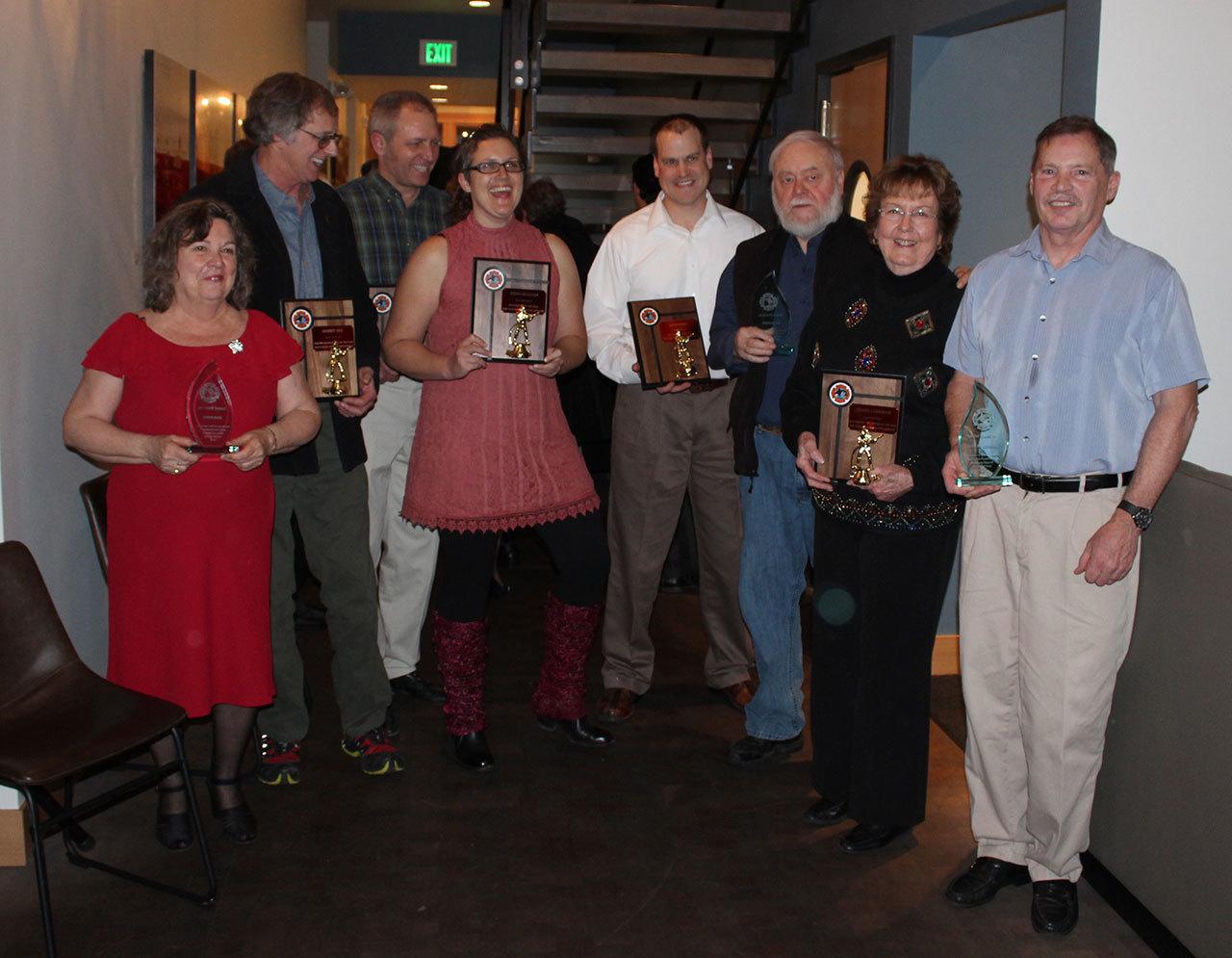 Contributed photo/Terry Sanders                                From left to right, Joan Byrne, Harry See, Mark Wagner, Erin Graham, Kyle Dodd, Ron Garner, Diane Ludeman and John McDowell
