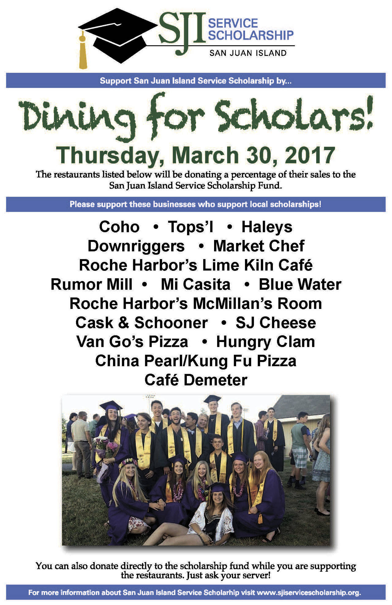 Dine locally to fund scholarships