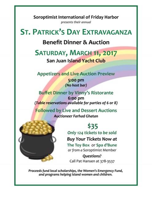 Soroptimist St. Patrick’s Day Extravaganza is back