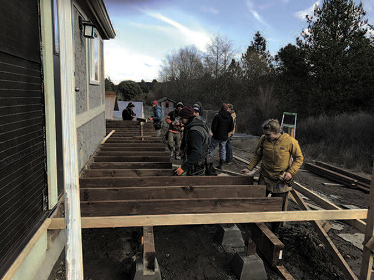 Contributed photo/San Juan County Home Trust                                Each builder donated 12 hours of labor, with a total value of $7,800.