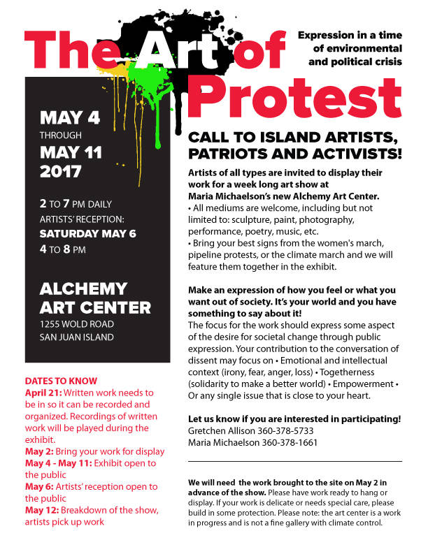 Protest art on display at new Alchemy Art Center