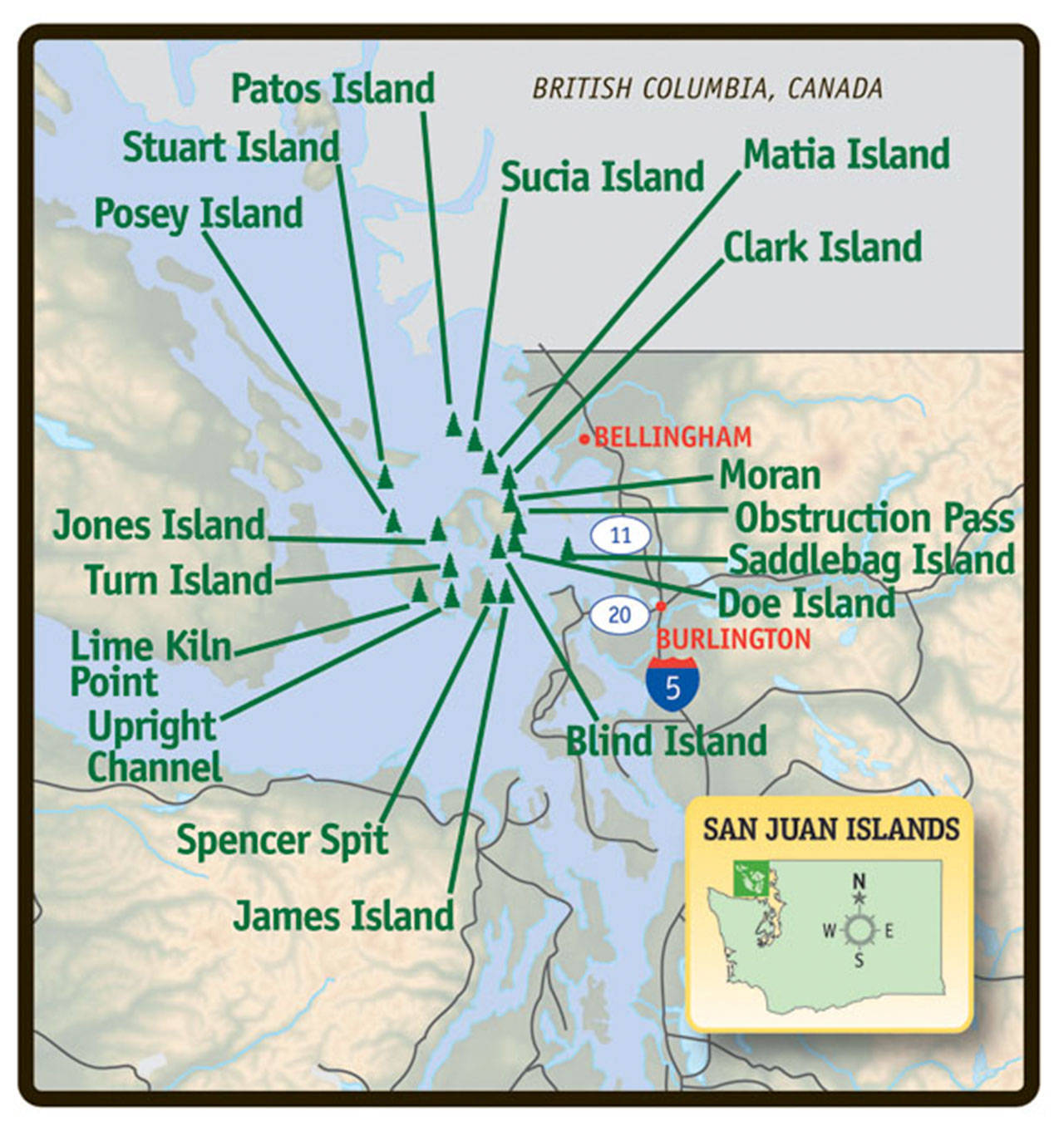 Contributed image/Washington State Parks                                There are 17 state parks on the San Juan Islands.