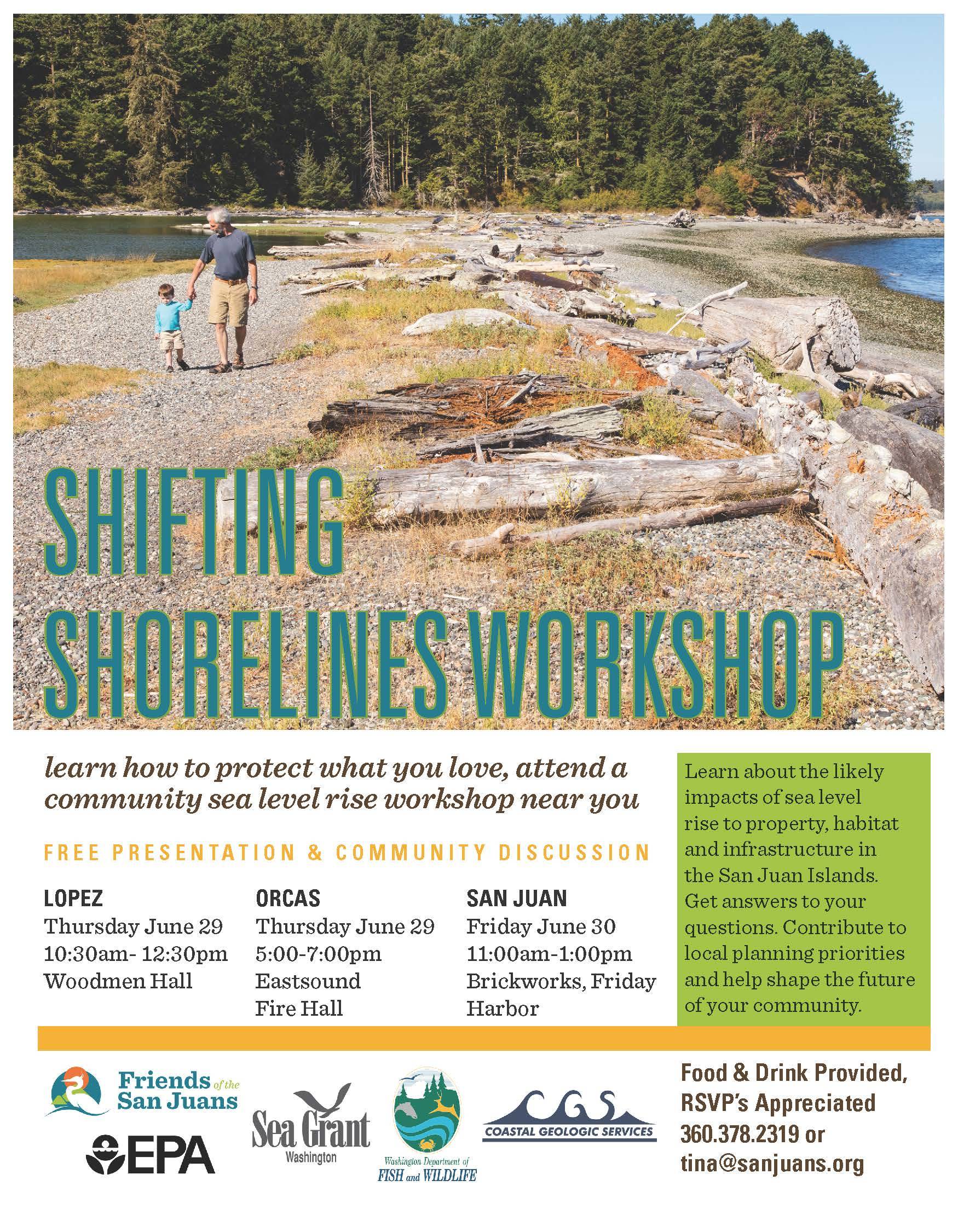 Shifting Shorelines Sea Level Rise Workshops – June 29-30
