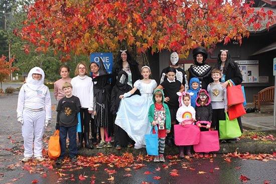 Contributed photo                                Stillpoint school students and faculty celebrate Halloween in 2016.