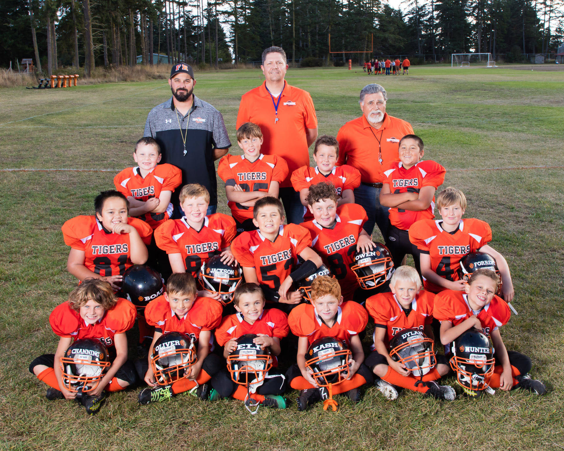 Contributed photo                                Above: 2017 second place pee-wee Tiger team