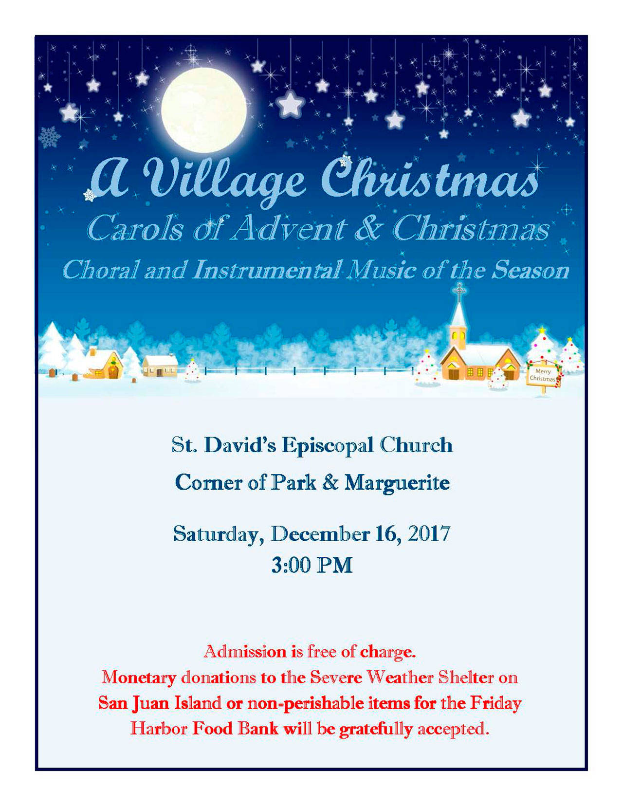 Christmas concert at St. David’s Episcopal Church