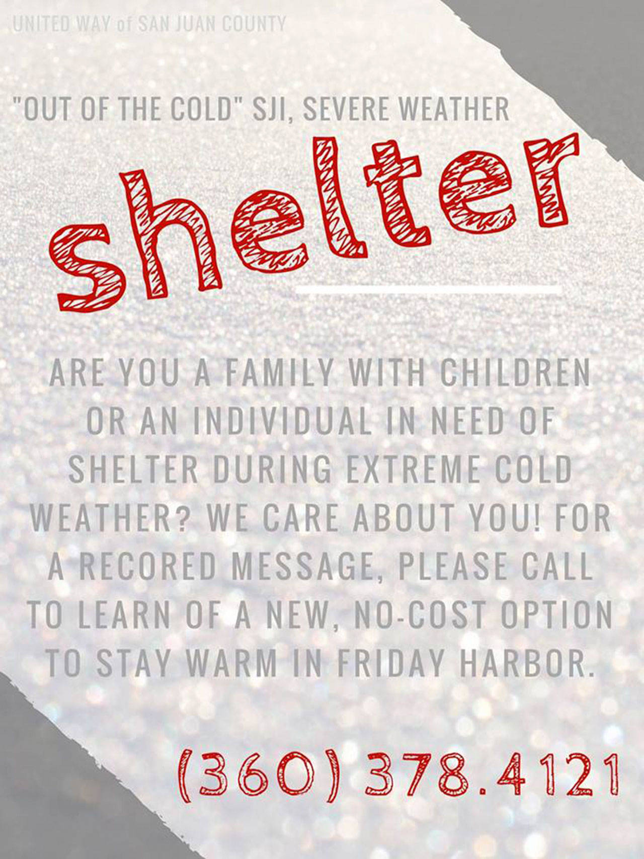 Severe weather shelter prepares to open on Dec. 19