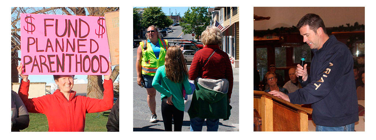 Staff photos/Hayley Day                                Top stories include the public hospital districts funding of the local Planned Parenthood; disruption of the summers ferry schedule; and the elimination of a position at the Port of Friday Habor, held by Joe Wheeler.