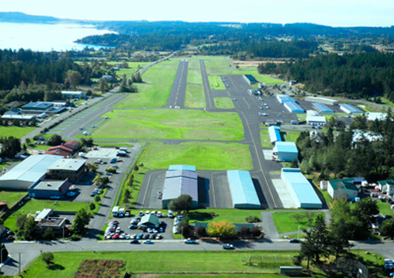 Contributed photo/Port of Friday Harbor                                The Friday Harbor Airport encompasses about 203 acres on San Juan Island. The trees to be cut, within a few months, encompass about 11 acres.