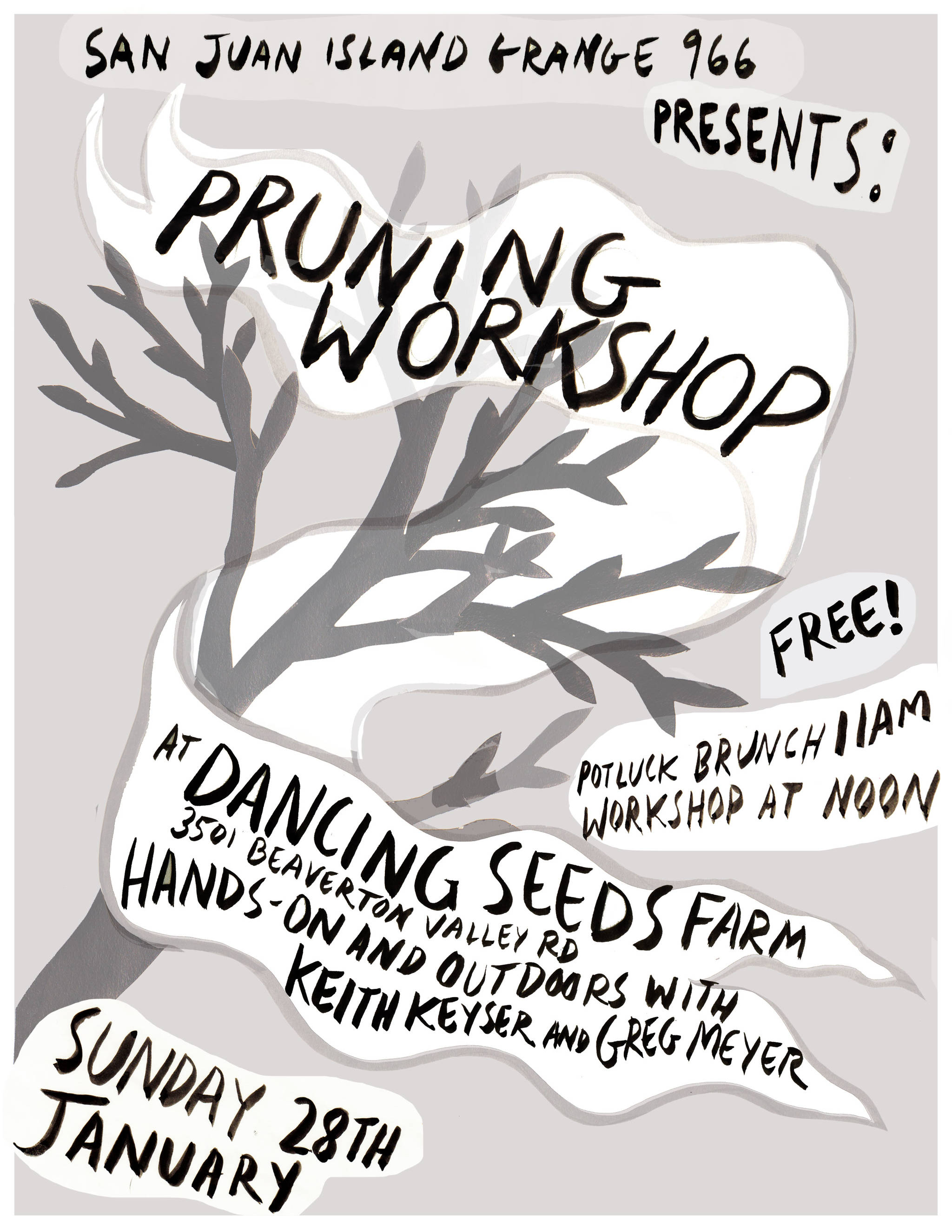 San Juan Island Grange presents free pruning workshop