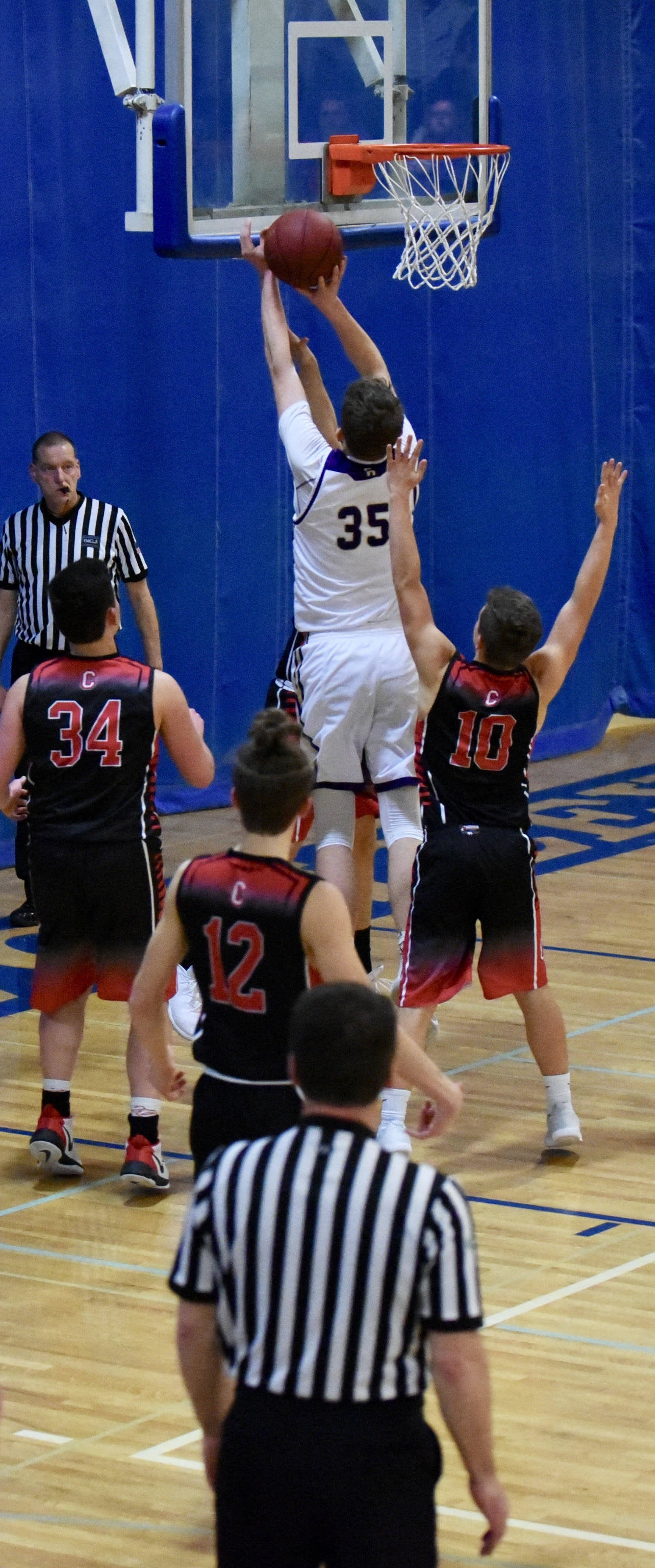 Contributed photo/ John Stimpson                                Marshall Clark scores with a layup shot.