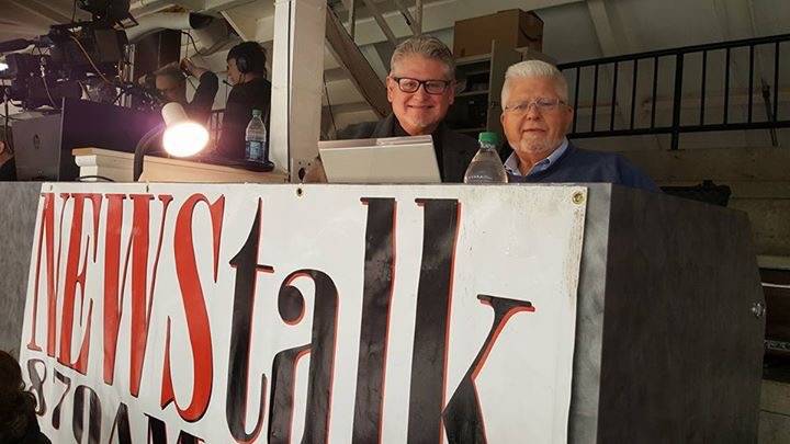 Contributed photo/Friday Harbor Tiny Radio                                Kirk Williamson, a broadcasting legend, is on the right.