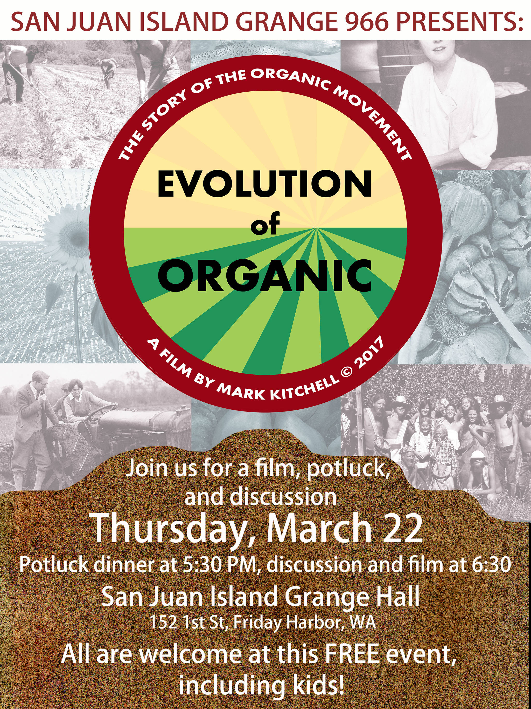 ‘Evolution of Organic’ film screening at San Juan Island Grange