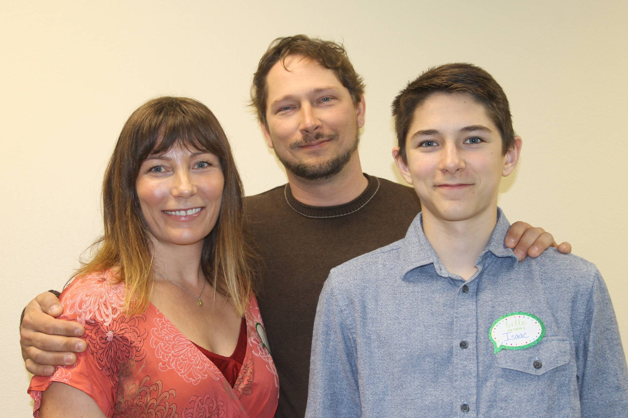 Staff photo/Heather Spaulding                                Blythe Parker and her husband Ryan and son Isaac.