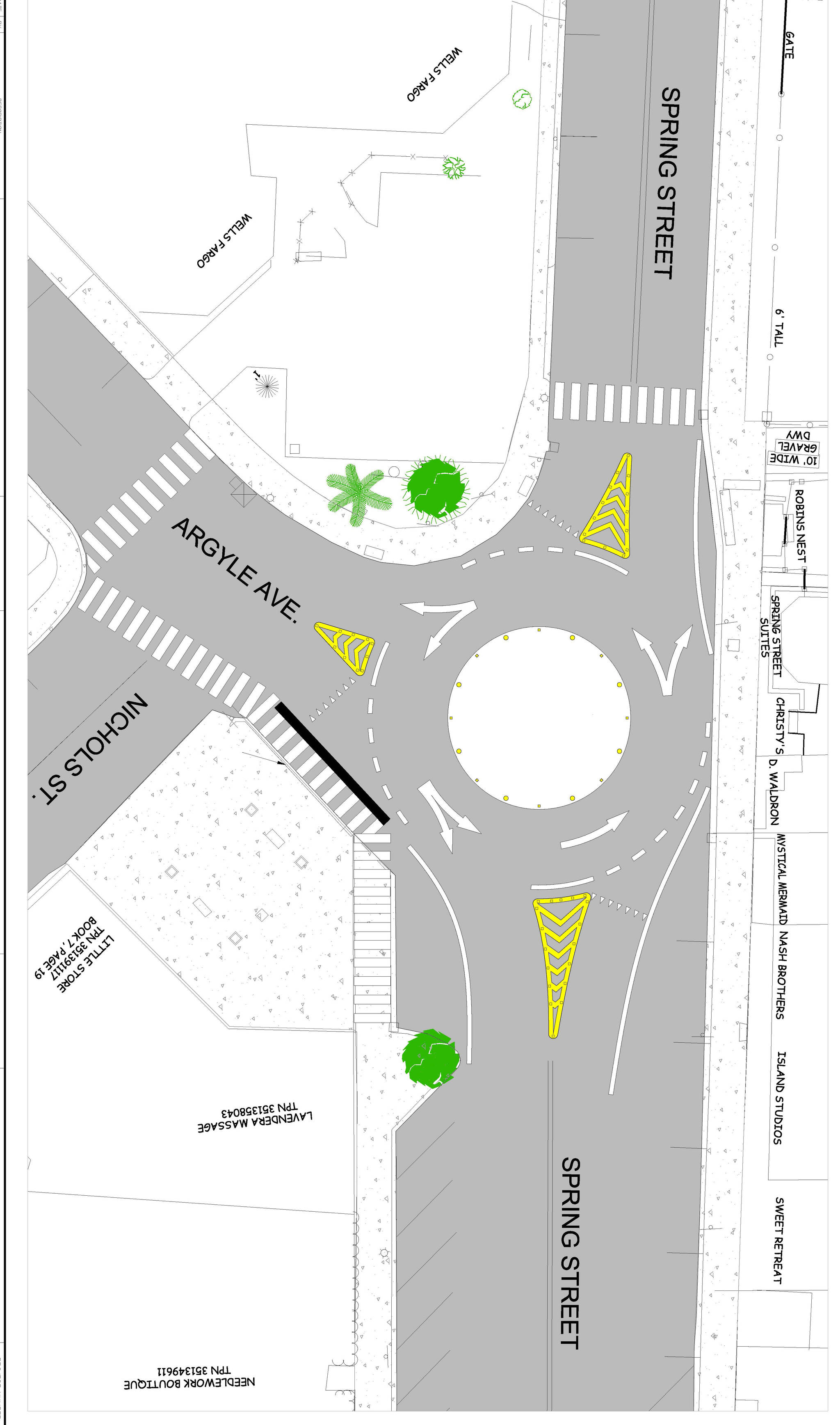 Four-day intersection closure for town roundabout