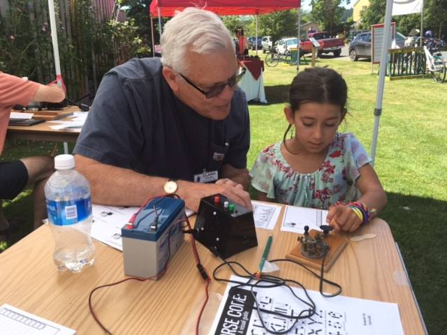 Contributed photo/San Juan County Amateur Radio Society                                Participants enjoy Field Day in 2017.