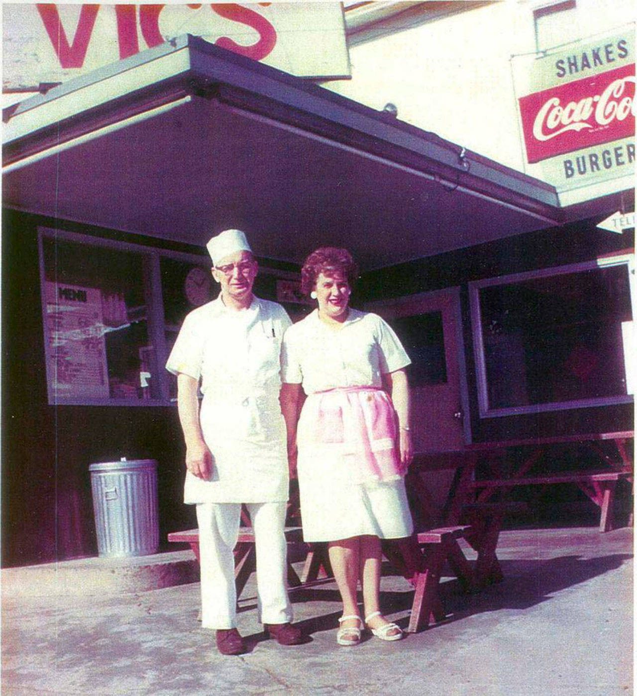 Contributed photo/Courtesy of San Juan Historical Museum                                Vic and Margaret Reynolds established Vic’s Drive-In in Friday Harbor in 1958.
