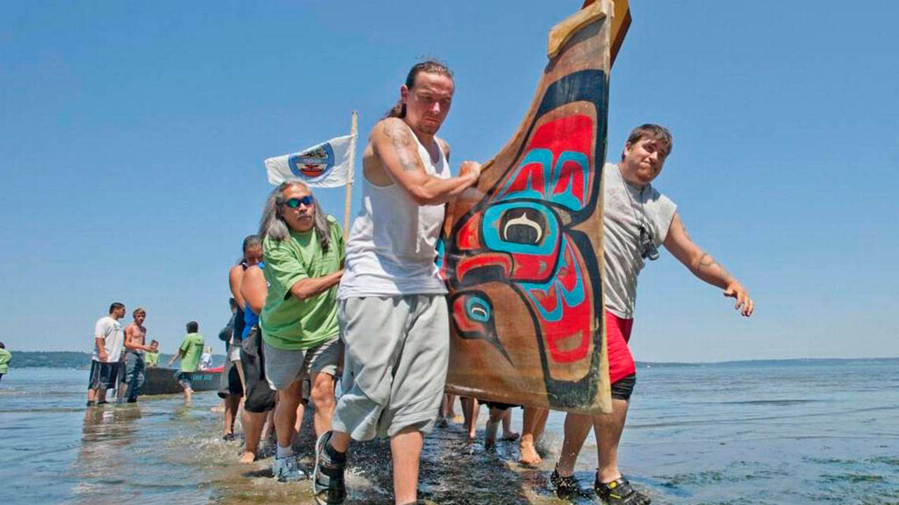 Contributed photo                                A scene from the Power Paddle to Puyallup.