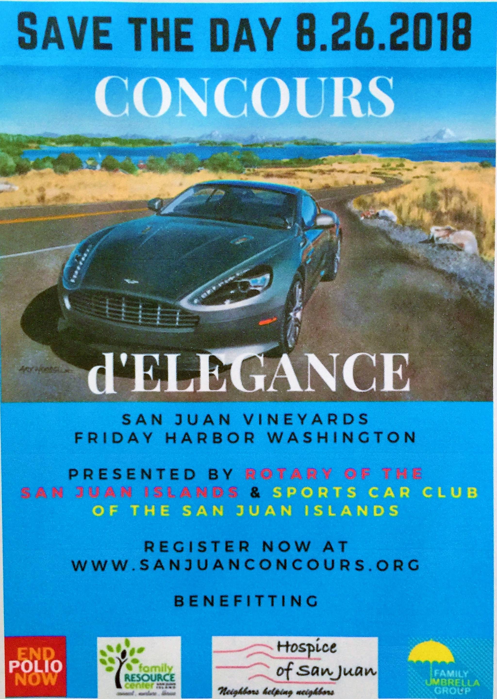Car show, Concours d’Elegance, on Aug. 26