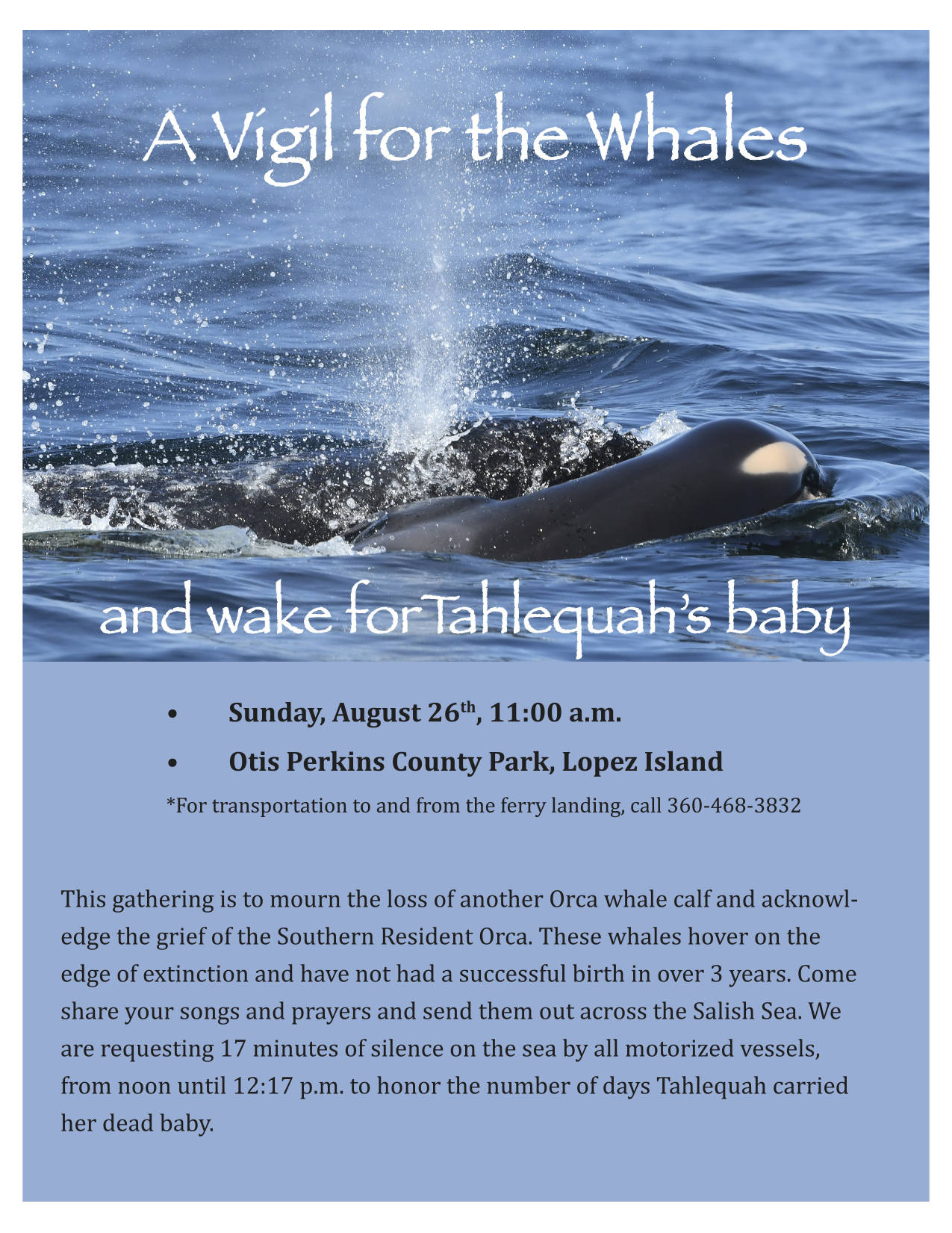 Vigils for J35 and her calf