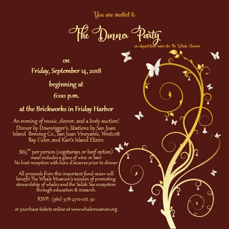 Dinner for the Whale Museum