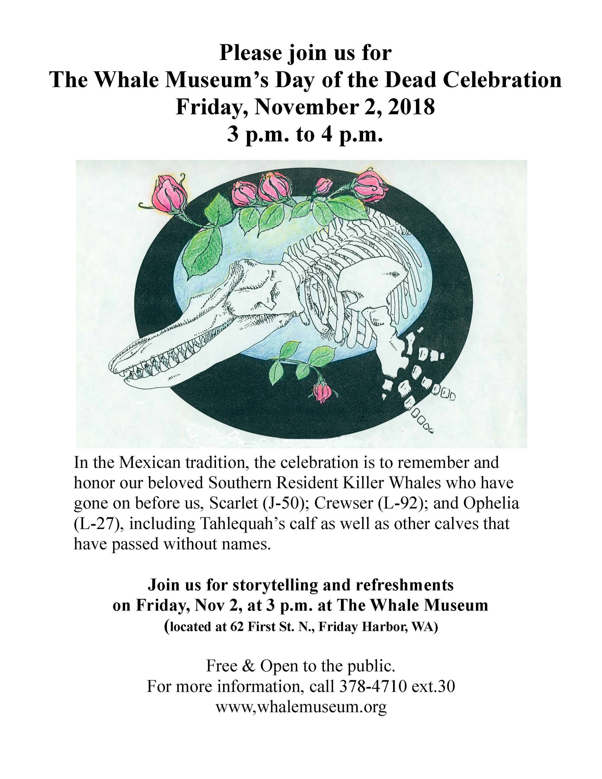 Day of the Dead Remembrance at The Whale Museum