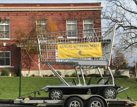 Contributed photo                                Organizers ask, could the winner of the Lions shopping spree fill a shopping cart this big?