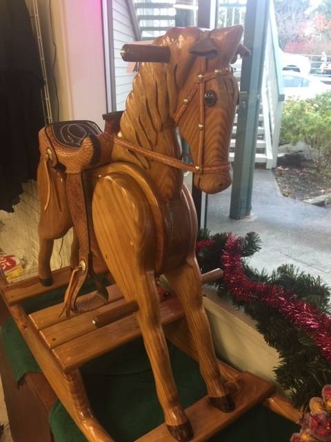 Contributed photo/APS-FH                                Bid on the handcrafted rocking horse by Dec. 15.