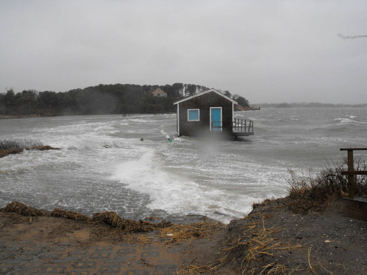 Contributed photo/Washington Sea Grant                                A house swallowed by the tides.