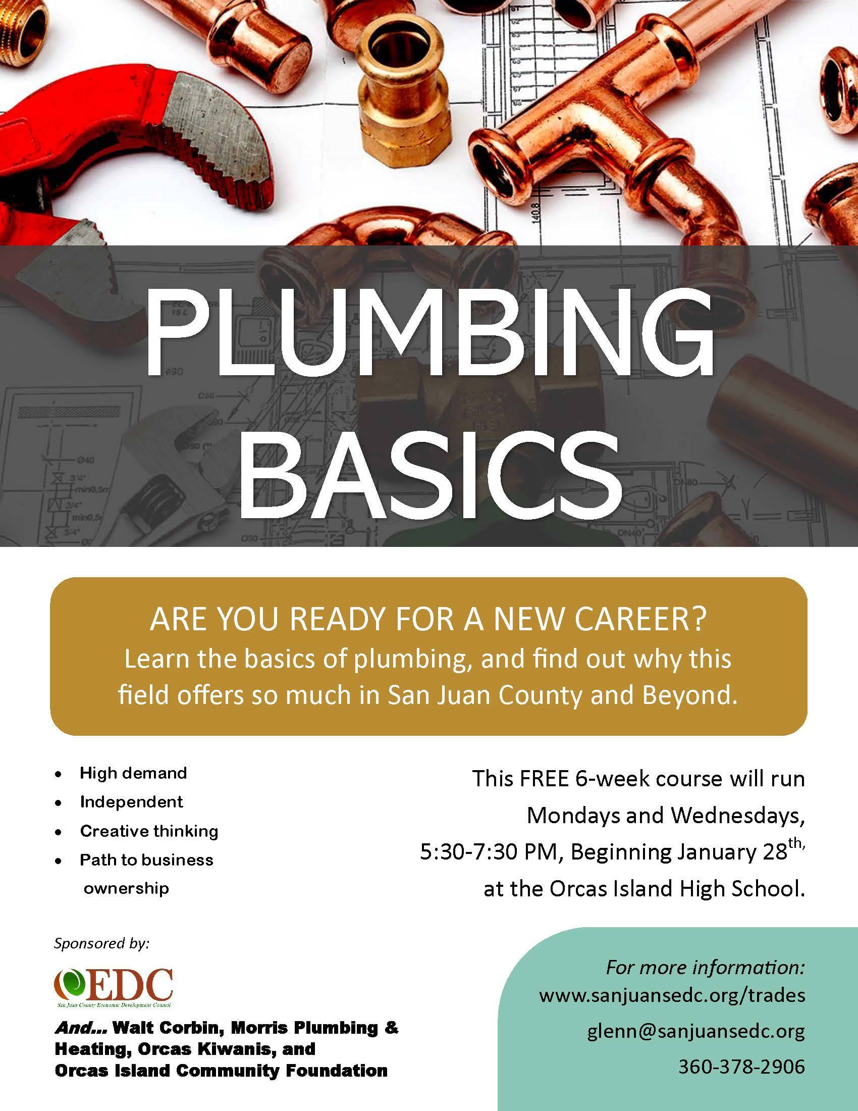Free plumbing basics training for San Juan islanders