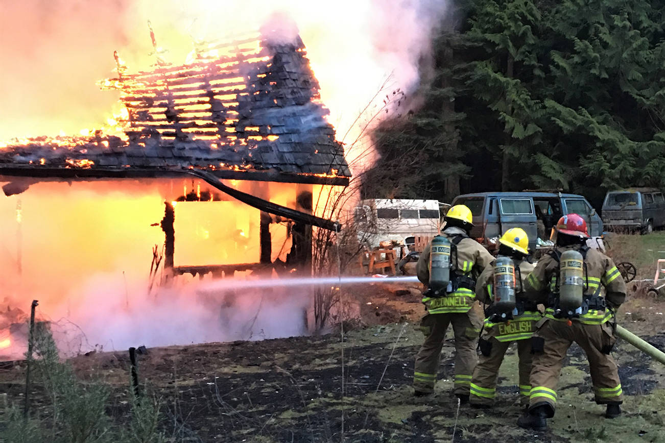 San Juan Island firefighters respond to two separate house fires