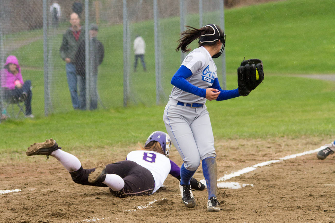 Friday Harbor fastpitch fights the Vikings