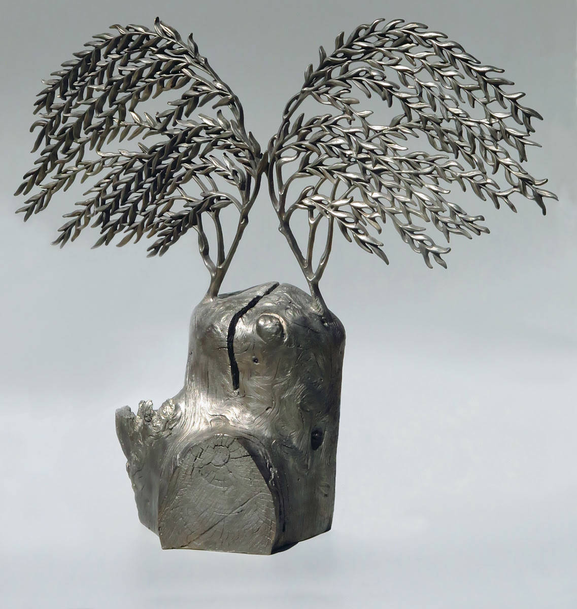 Contributed photo                                Nurse Log cast bronze by Jean Behnke.