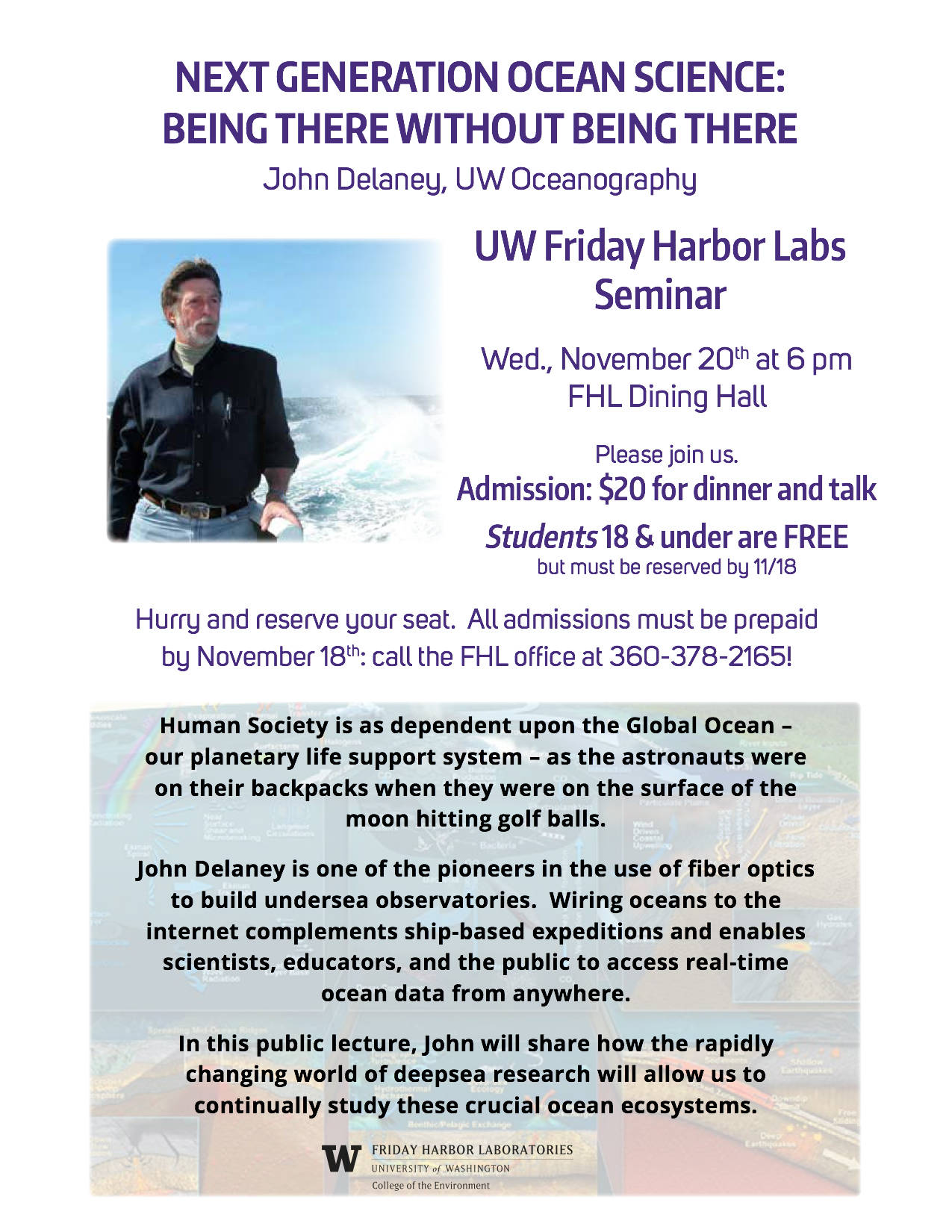 Friday Harbor Labs seminar, Nov. 20