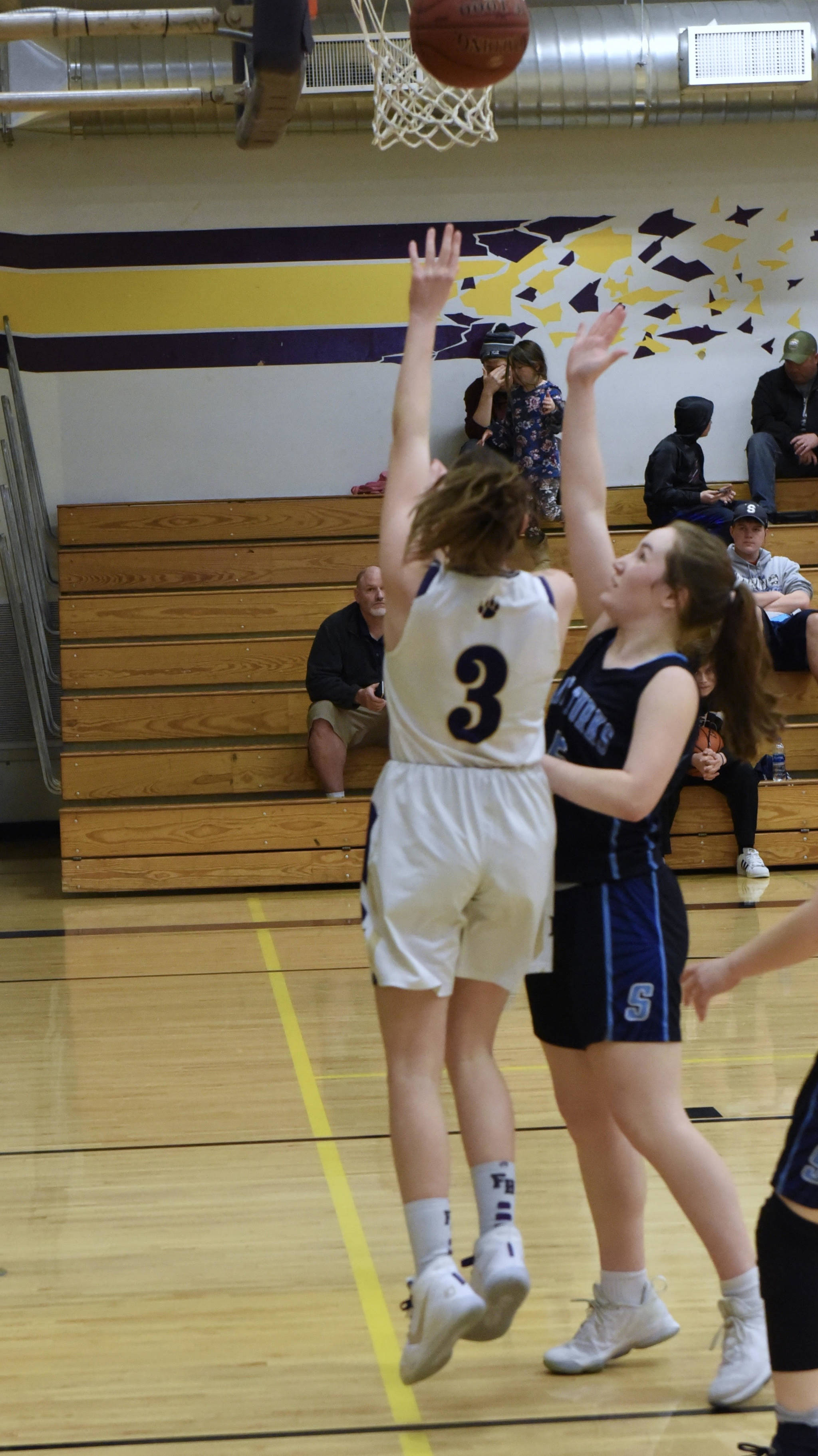Rachel Starr drives the baseline for a two-point shot. (John Stimpson contributed photo.)