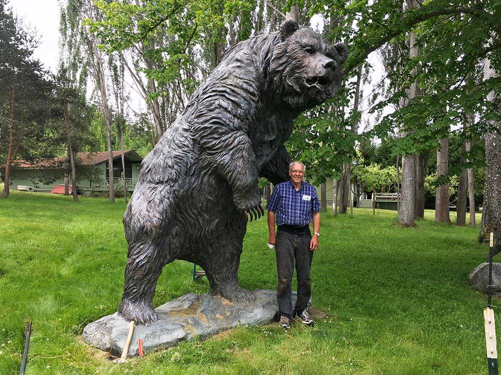Three Grizzlies Find a New Home at SJI Sculpture Park