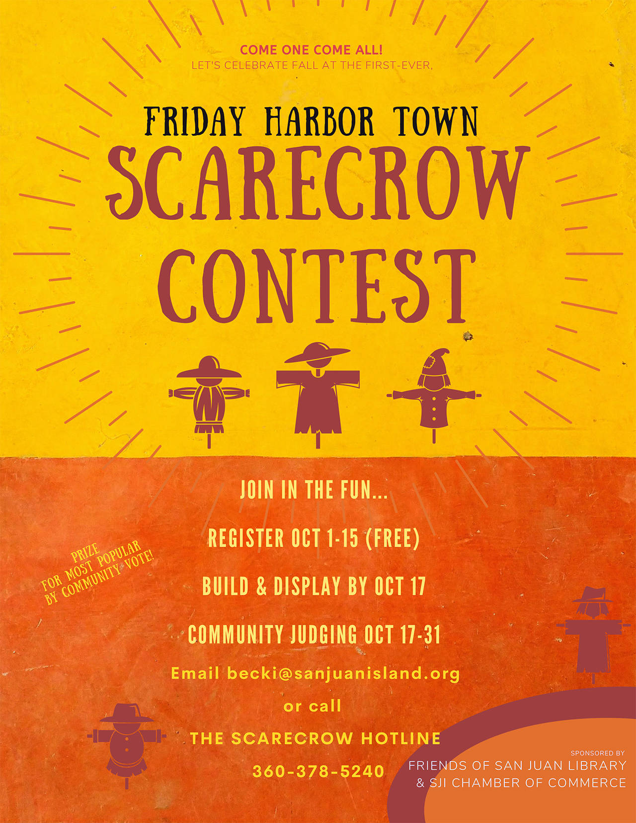 Friday Harbor Scarecrow Contest