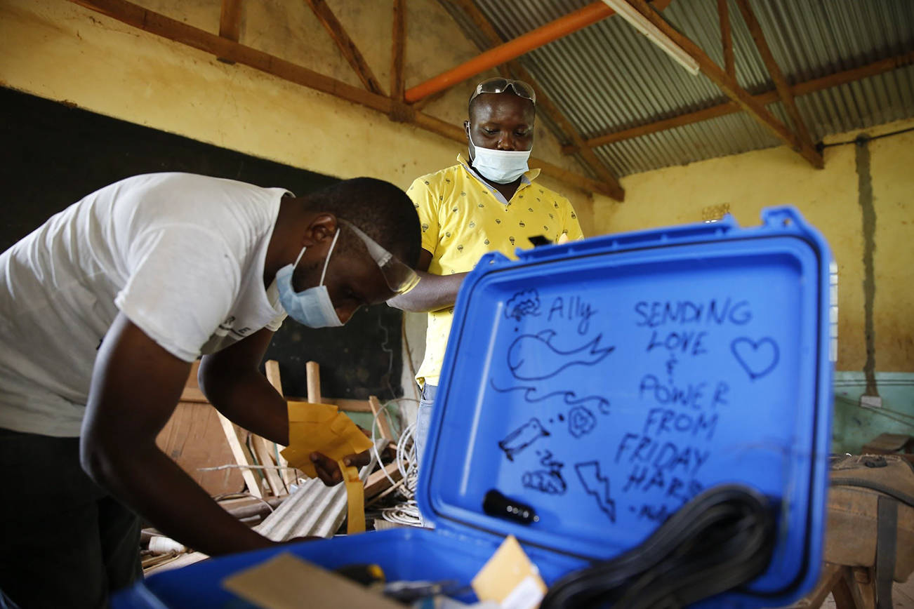 Contributed photo
Solar Suitcases Friday Harbor High School Students were installed Luoka Primary School and Naretu Academy in Kenya.