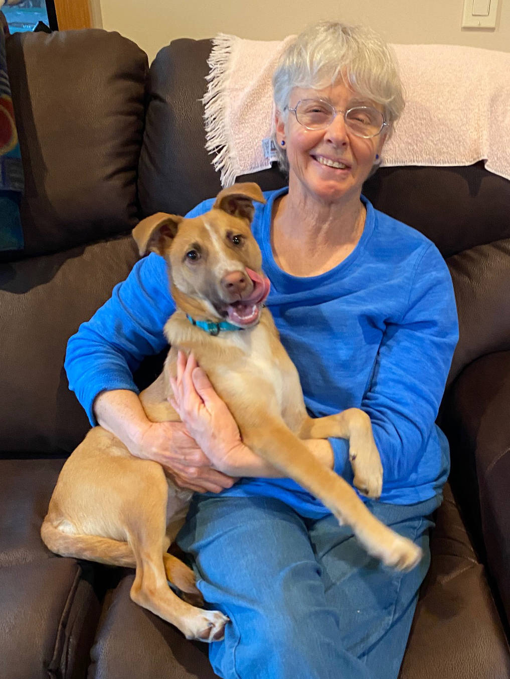 Cindi Lund with Annie.