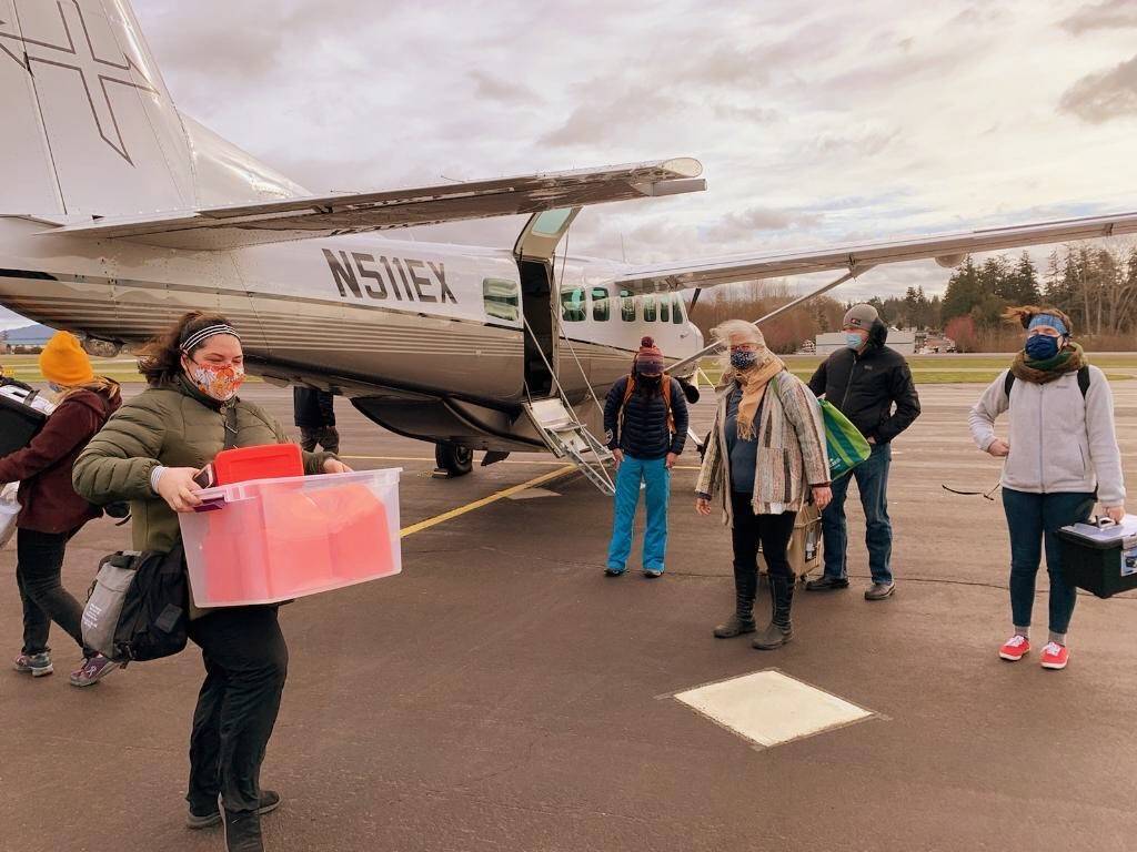 Contributed photo
Island Air delivering vaccines to Orcas Island.