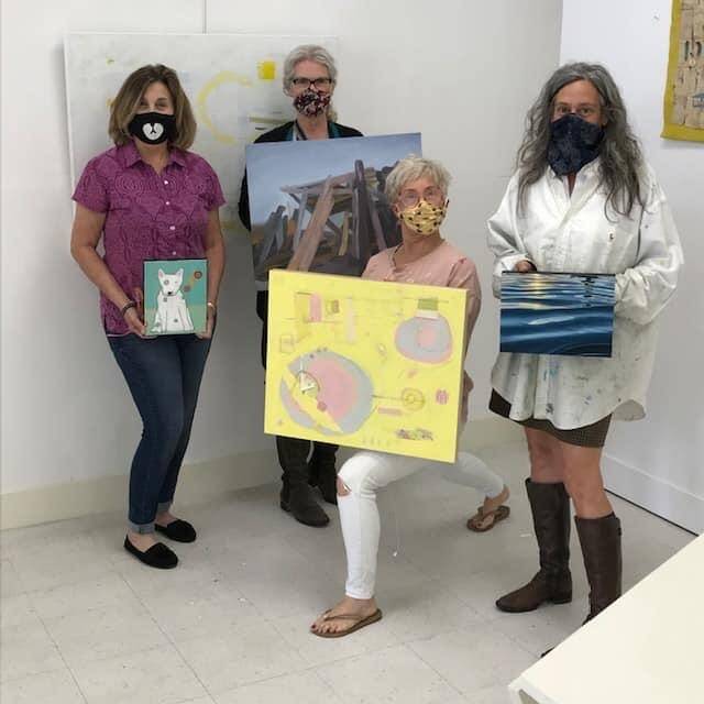 Contributed photo
Atelier artists from left to right: Jan Murphy, Shannon Borg, Debbie Daniels and Winnie Brumsickle.