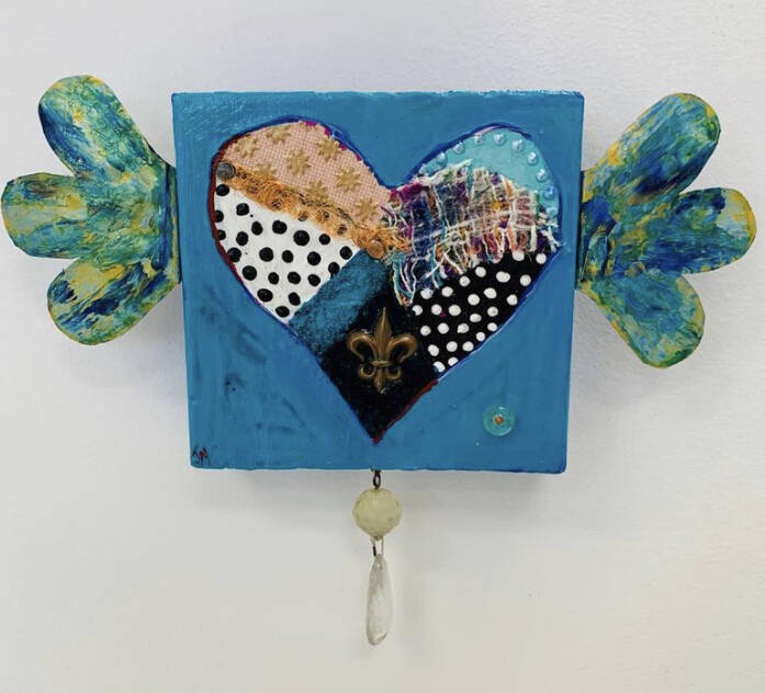 Contributed photo
Join instructor, Jan Murphy, for a fun and artistic evening in her January 20 workshop at the Atelier, My Heart Has Wings.