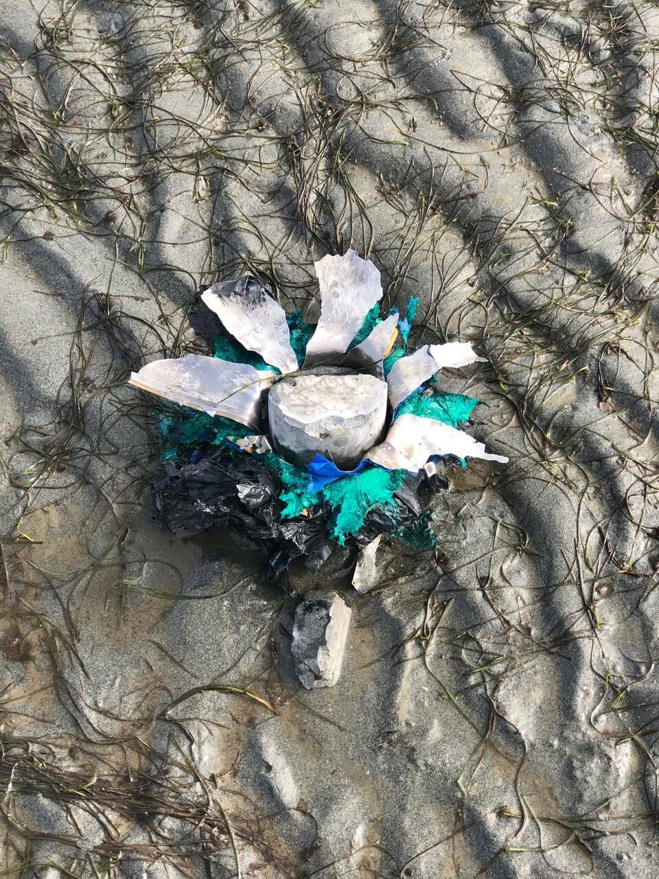 Contributed photo Debris found on Cresent Beach